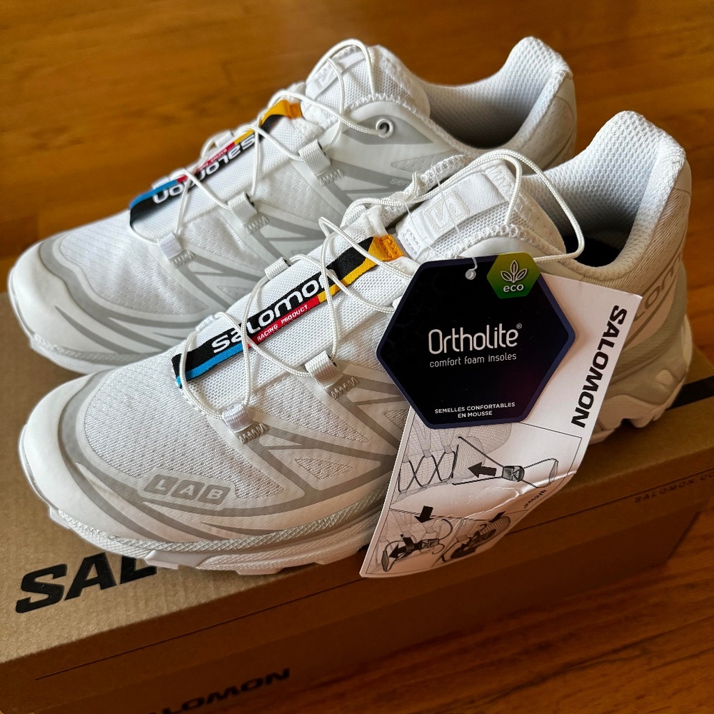 NWT Salomon White XT-6 Sneakers